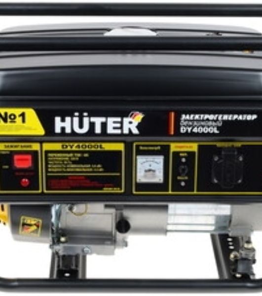 Электрогенератор бензиновый Huter DY4000LX, 3.3 кВт, 68 дБ, 42.2 кг