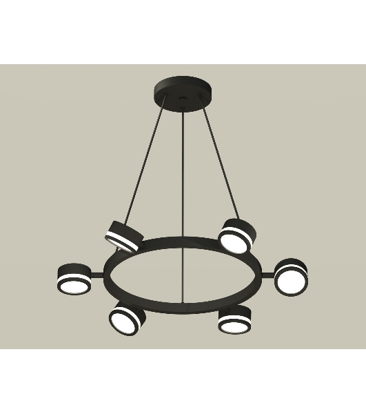 Светильник Ambrella light XB9193200/6 SBK/FR черный песок/белый матовый GX53 (C9193, N8415)