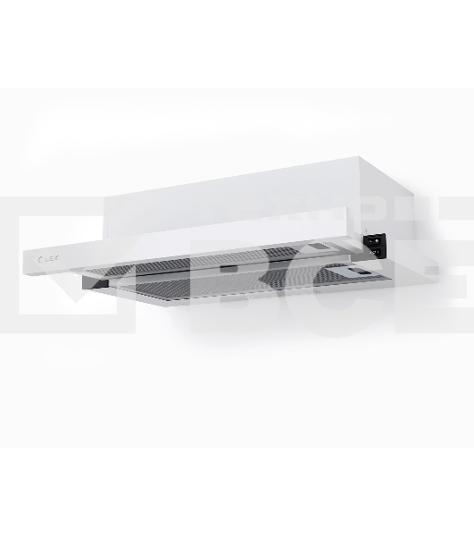 Вытяжка встраиваемая LEX HUBBLE 500 WHITE  570 - 650 м³/ч, LED лампы