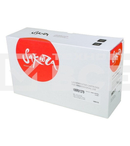 Картридж Sakura 106R01379 для Xerox P3100 смарткарта в комплекте, черный, 4000 к.