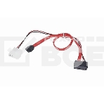Кабель Gembird/Cablexpert Кабель Combo miniSATA , molex+SATA/miniSATA, 6pin+7pin, (длина инт-50см, пит-30см) (CC-SATA-C3), фото4