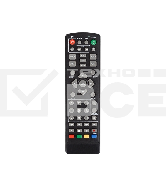 Пульт универсальный Rexant для DVB-T2 с функцией управления телевизором (RX-DVB-014)