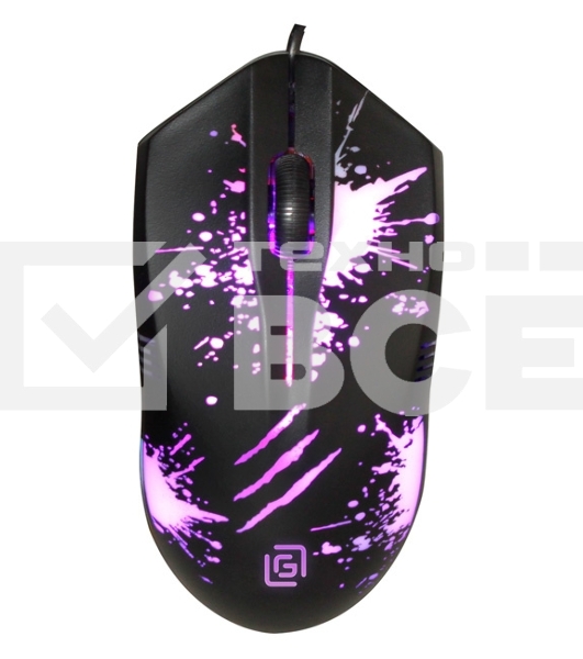 Мышь проводная Oklick 399M STIGMA черный, 1200 dpi, USB, кнопки - 3