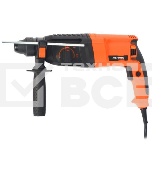 Перфоратор PATRIOT RH 262 The One Перфоратор 140301325 SDS+, мощность 820 Вт, 2,9 Дж, 4 режима работы, макс.диаметр 26мм, в пластиковом кейсе