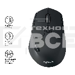 Мышь беспроводная Logitech M720 Triathlon черный, 1000 dpi, радиоканал, Bluetooth, USB, кнопки - 8, фото13