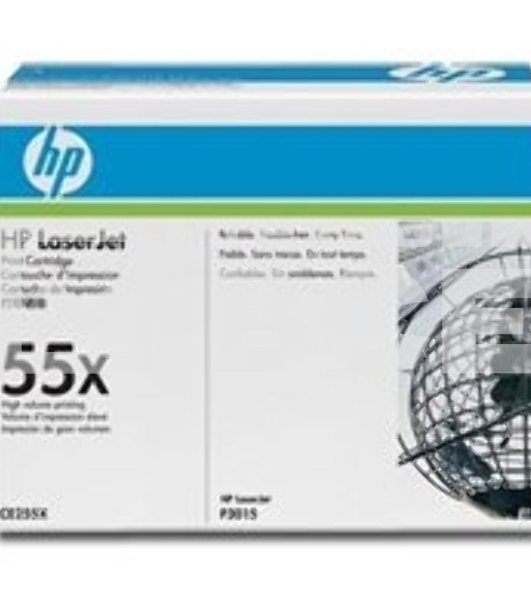 Картридж лазерный HP CE255X черный для LaserJet P3015/P3015d/P3015dn/P3015x 12500 стр.