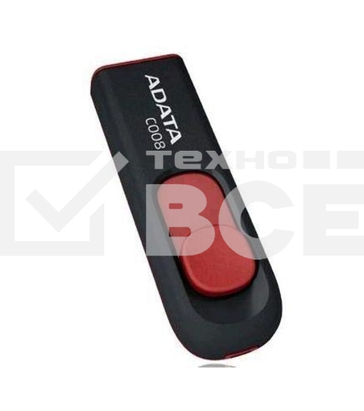 Флеш диск AData 16Gb C008 AC008-16G-RKD USB2.0 красный