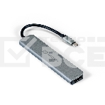 Док-станция ExeGate EX293983RUS DUB-21C/PD/CR/H (кабель-адаптер USB Type-C --> 2xUSB3.0 + Card Reader + PD 100W + HDMI 4K@60Hz, Plug&Play, серый), фото3