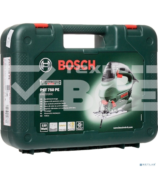 Лобзик электрический Bosch PST 750 PE 06033A0520 Лобзик 530 Вт, 500 - 3100 ходов/мин, 2.4 кг
