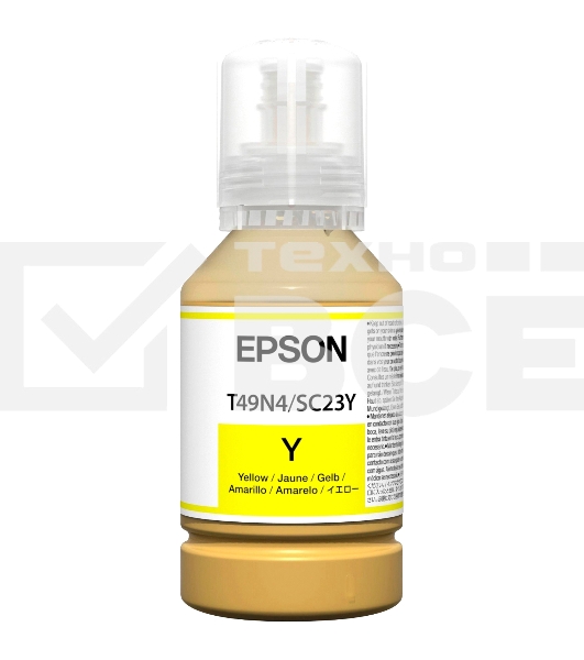 Контейнер с желтыми чернилами Epson T49N4 для SC-F500