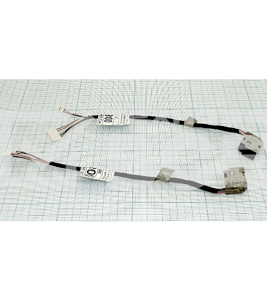 Разъем для ноутбука HP Paviloin DV7-2000 DV7-3000 6pin+2pin с кабелем