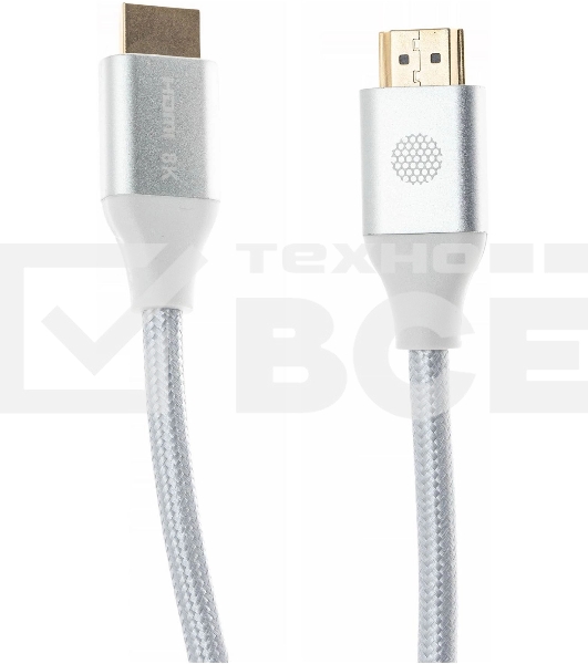 Кабель аудио-видео Cactus CS-HDMI.2.1-1.8 HDMI (m)/HDMI (m) 1.8м. Позолоченные контакты серебристый