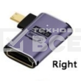 Переходник micro  HDMI  на HDMI вправо