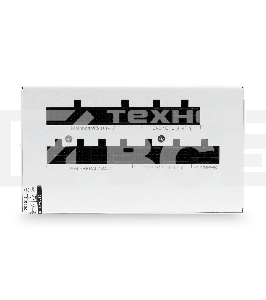Блок питания HSPD, 850W 80 PLUS  Gold (ATX, 3.1, PCIe 5.1, Full modular, 1x24(20+4)pin mesh 550mm, 2xCPU 8(4+4)pin 700mm, 2xPCIe*2 8(6+2)pin 600+150mm, 1x12VHPWR PCIe 5.1 12+4pin 600W 600mm, 3xSATA*3 450+150+150mm, 1xMOLEX4pin*3 450+150+150mm , Active, 12