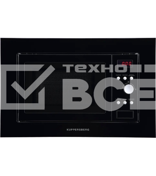 Встраиваемая микроволновая печь Kuppersberg HMW 615 B 18 л, 700 Вт, 8 программ, черный