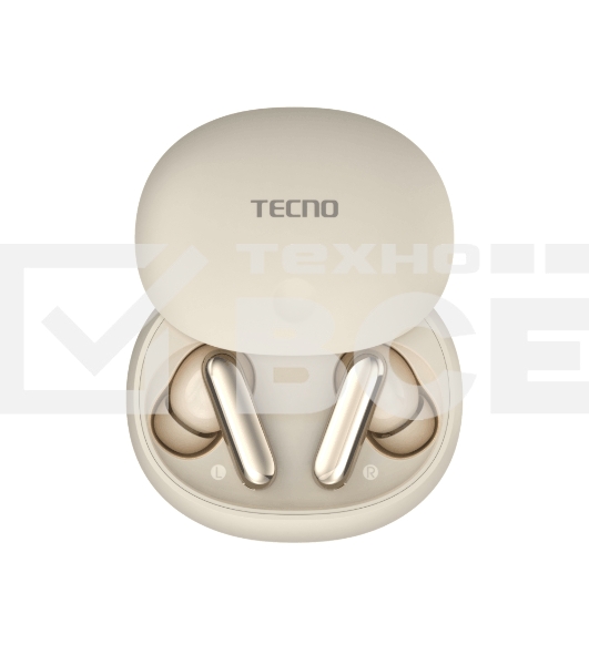 Наушники беспроводные TECNO True 1 TU01 Air Creamy белый