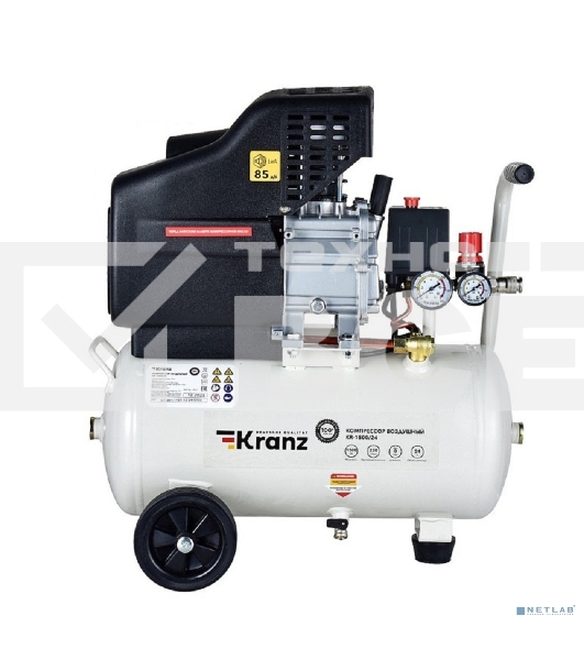 Компрессор воздушный Kranz KR-1500/24, 1500Вт, 230 л/мин, 24л
