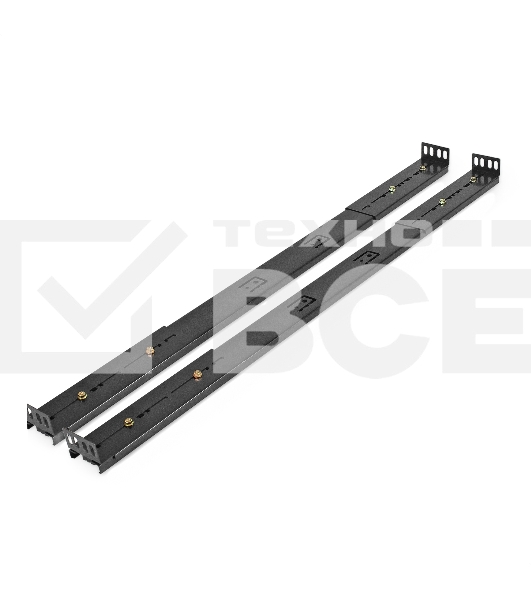 Телескопические направляющие ExeGate RK-1000/RK-750-30' универсальные, комплект 2 шт. (рельсы/салазки для серверных корпусов) (установочный размер 750-900 мм, высота 52 мм, длина в сложенном/раздвинутом виде 750/1500 мм, для шкафов глубиной 950-1100 мм, нагрузка до 45 кг)