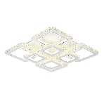 Управляемый светодиодный светильник Ambrella light FA1737/4+4 WH/CH белый/хром 215W 3000K/4200K/6400K 720*720*120 (ПДУ РАДИО 2.4G), фото6