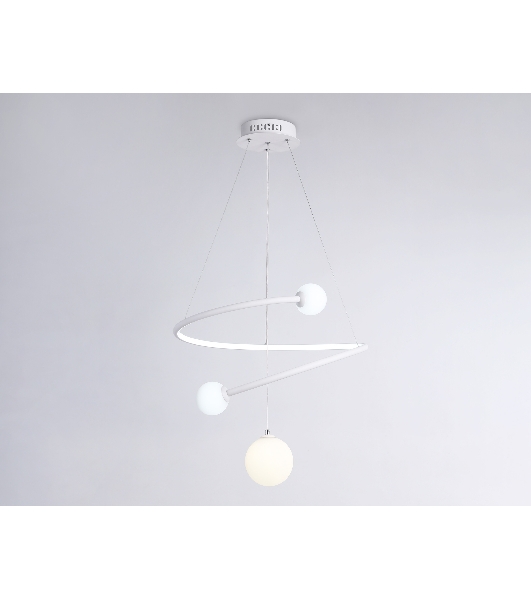 Светильник Ambrella light FL66299 WH белый 39W 3000K-6400K+G9 D500*1200 (ПДУ ИК)