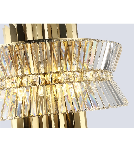 Люстра Ambrella light LH41023/18 BS/CL латунь/прозрачный E14*18 max 40W D700*750