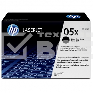Картридж лазерный HP CE505X черный для LJ P2055 6500стр.