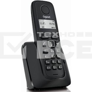 Радиотелефон Dect Gigaset A116 черный АОН