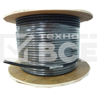 Кабель сетевой UTP 4 пары cat5E solid 0.50мм CCA 305м черный outdoor