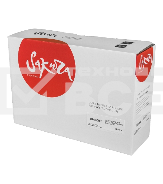 Картридж Sakura SP200HE для Ricoh SP 200N/SP 200S/SP 202SN/SP 203SF/SP 203SFN/SP 212, черный, 2 600 к.