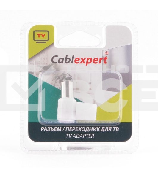 Разъем Cablexpert TVPL-10, TV (мама) 90 градусов, блистер