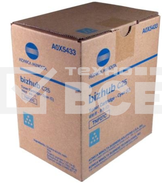 Картридж лазерный Konica-Minolta bizhub C25 синий TNP-27C