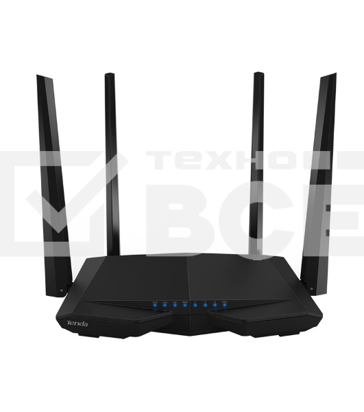 Маршрутизатор Tenda AC6 AC1200 Двухдиапазонный, Wi-Fi маршрутизатор, 4*5 дБи внешние антенны