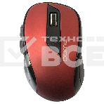 Мышь беспроводная Qumo Office Line M62 красный, 1600 dpi, радиоканал, USB, кнопки - 6, фото 1