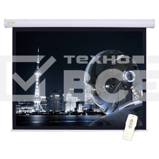 Экран Cactus 124.5x221см Motoscreen CS-PSM-124x221 16:9 настенно-потолочный рулонный белый (моторизованный привод)