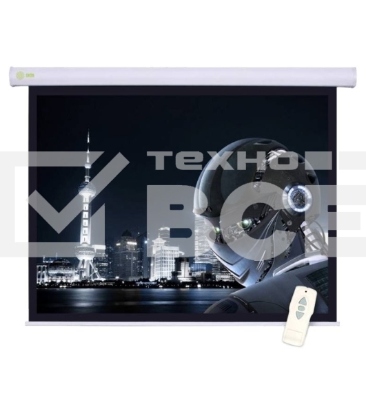 Экран Cactus 124.5x221см Motoscreen CS-PSM-124x221 16:9 настенно-потолочный рулонный белый (моторизованный привод)