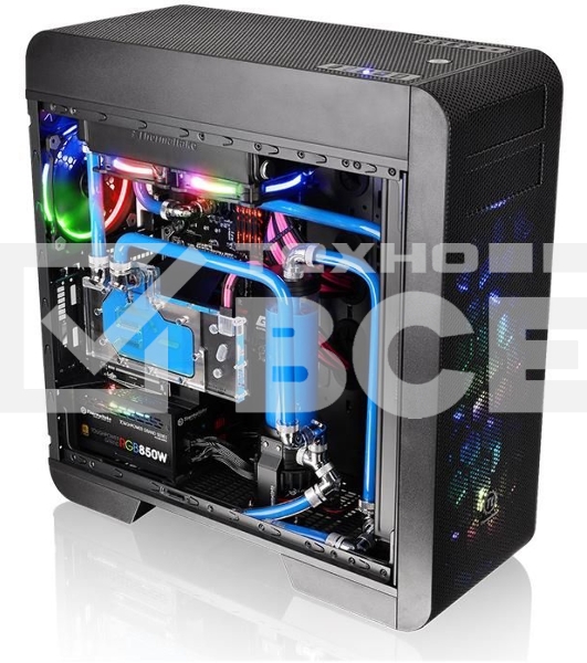 Корпус Thermaltake Core V71 TG (407788) CA-1B6-00F1WN-04 /Black/Win/SECC/Tempered Glass
