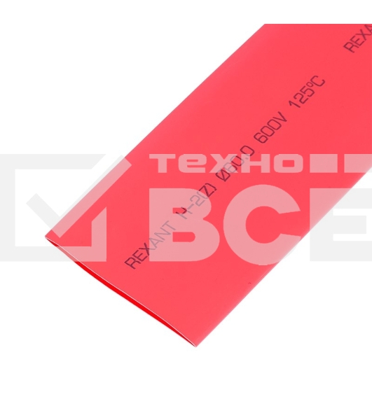 Термоусадочная трубка 60,0/30,0 мм, красная, упаковка 10 шт. по 1 м  25-0064  Rexant
