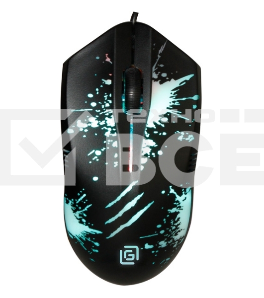 Мышь проводная Oklick 399M STIGMA черный, 1200 dpi, USB, кнопки - 3