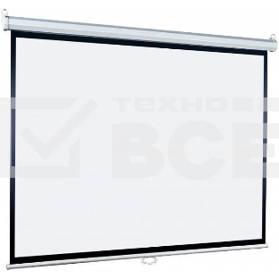Настенный экран Lumien Eco Picture [LEP-100106]  127х127см (рабочая область 121х121 см) Matte White восьмигранный корпус, возможность потолочн./настенного крепления, уровень в комплекте, 1:1 (треугольная упаковка)