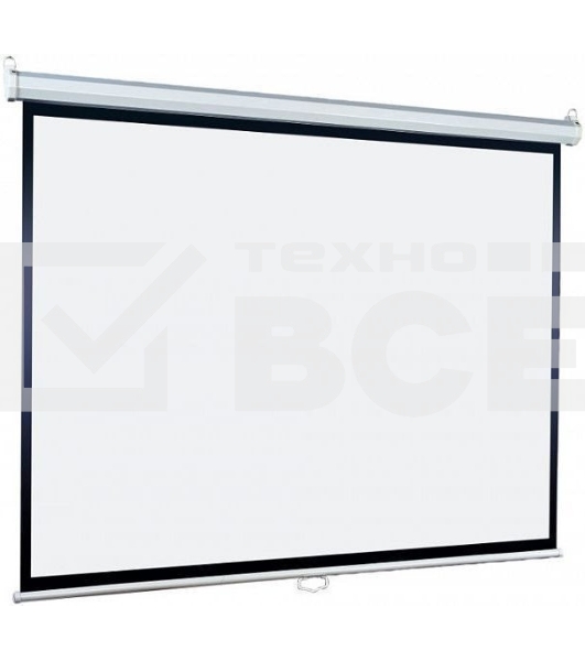 Настенный экран Lumien Eco Picture [LEP-100106]  127х127см (рабочая область 121х121 см) Matte White восьмигранный корпус, возможность потолочн./настенного крепления, уровень в комплекте, 1:1 (треугольная упаковка)