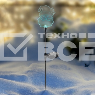 Светильник светодиодный Lamper Добрый Санта с солнечной панелью и аккумулятором, переливчатое свечение мультиколор