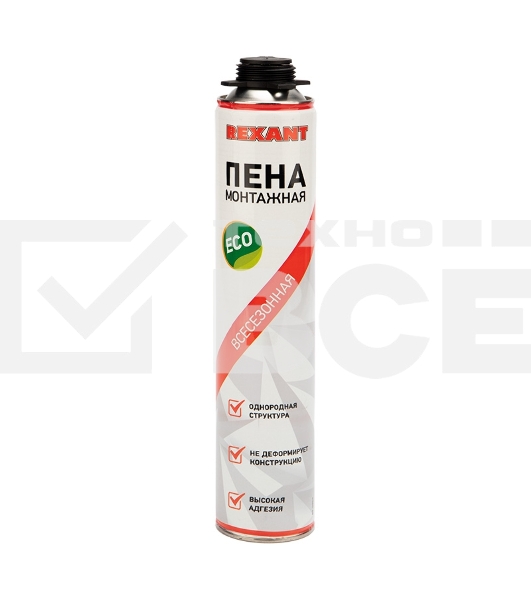 Пена монтажная всесезонная для пистолета 40 л Rexant eco