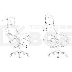 Кресло руководителя Бюрократ _DAO-2 черный кожа с подголов. крестовина алюминий, фото21