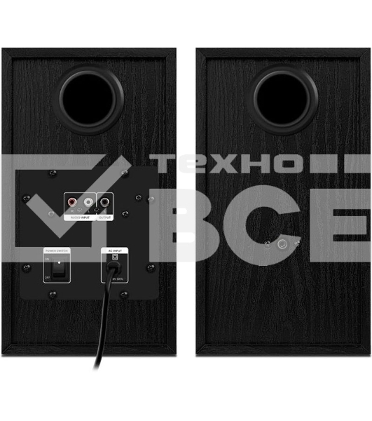 Колонки Sven SPS-614 2.0 (2x20W, Bluetooth, дерево, black)