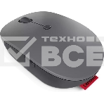 Мышь беспроводная Lenovo Go серый, 2400 dpi, радиоканал, USB-C, кнопки - 3, фото4