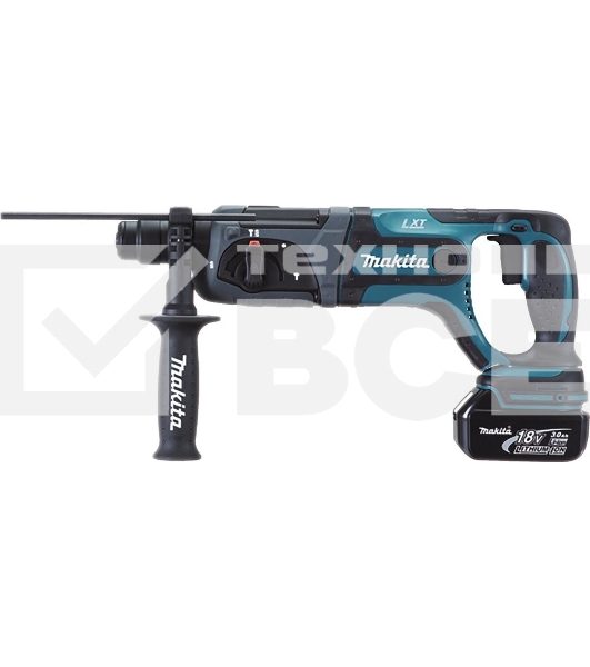 Перфоратор Makita DHR241RFE Перфоратор ак ,SDS+, 18В,2 х 3А ч Li-ion,3реж,1.9Дж,0-4000у\м,3.5кг,чем,подсв,совмест с 4 А ч Li-ion