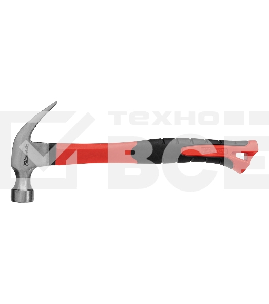 Молоток-гвоздодер Matrix ''optimal'', 450 г, фибергласовая обрезиненная рукоятка