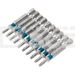 Набор бит TORX 10х50, сталь S2, 10 шт. Gross, фото3