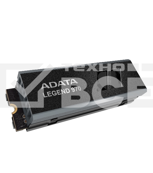 Накопитель SSD ADATA LEGEND 970, 2Tb, PCIe 5.0 x4, M.2 2280, NVMe, R/W 10000/10000, с радиатором
