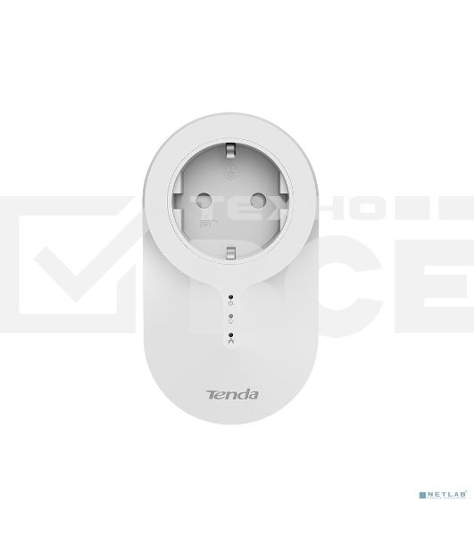 Сетевой адаптер Tenda PH6 набор 2хPowerLine адаптеров AV1000 с проходной Евро розеткой